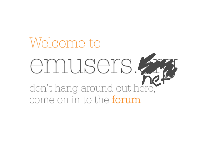 Welcome to emusers.net, click to enter forum